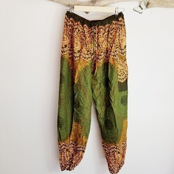 Thai yoga/beach cover up pant with cargo pocket - Picture 4 of 6